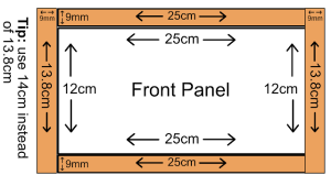 DIY Synth case making guide demensions