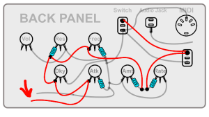 DIY Synth build guide panel connections 10